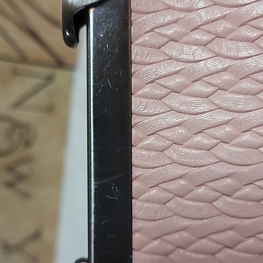 Patricia Nash Pink Quilted Leather Clutch with Chain - Picture 7 of 12
